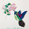 image Hummingbird Quilling Birthday Card Fourth Alternate Image width=&quot;1000&quot; height=&quot;1000&quot;