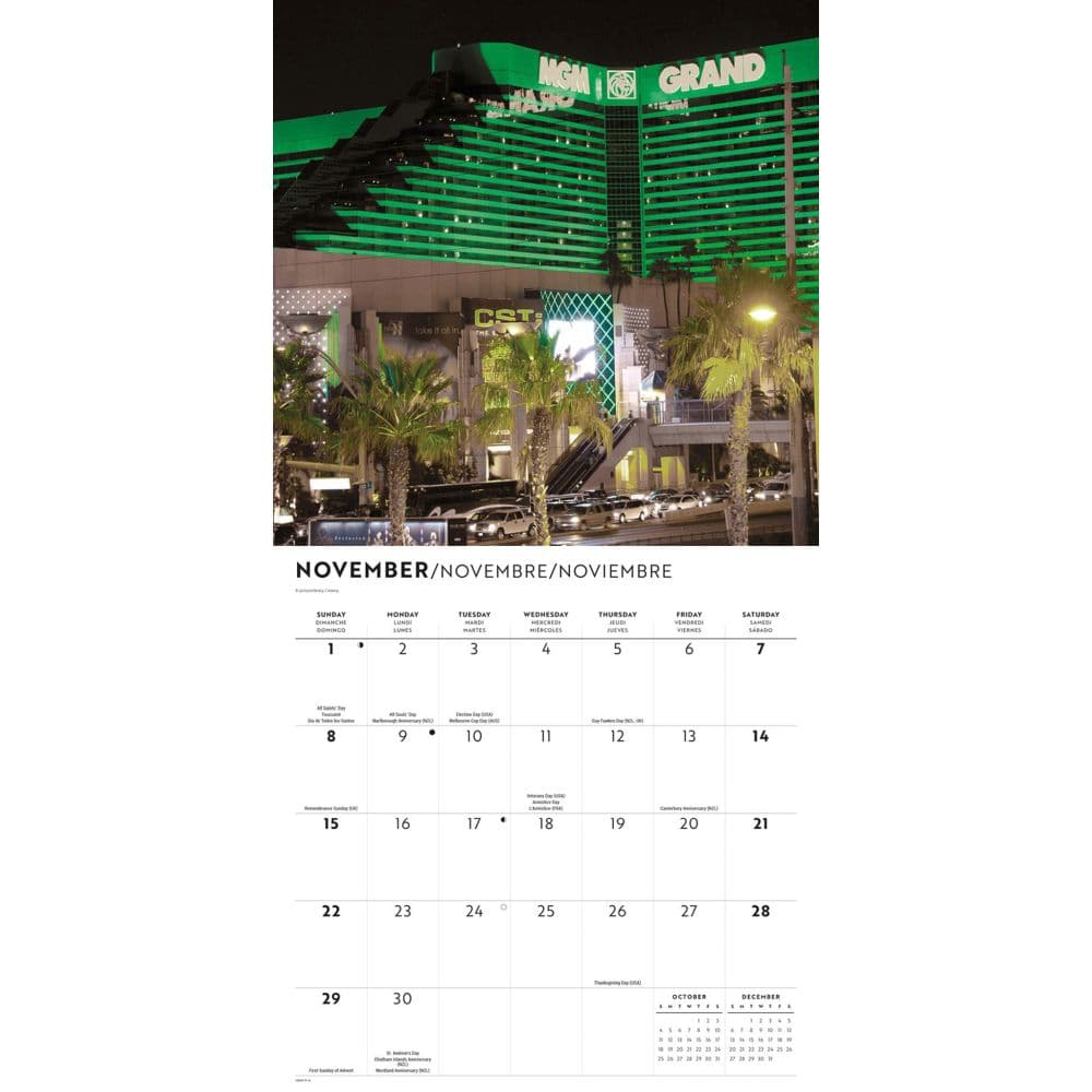 Vegas Lux 2026 Wall Calendar Fourth Alternate Image
