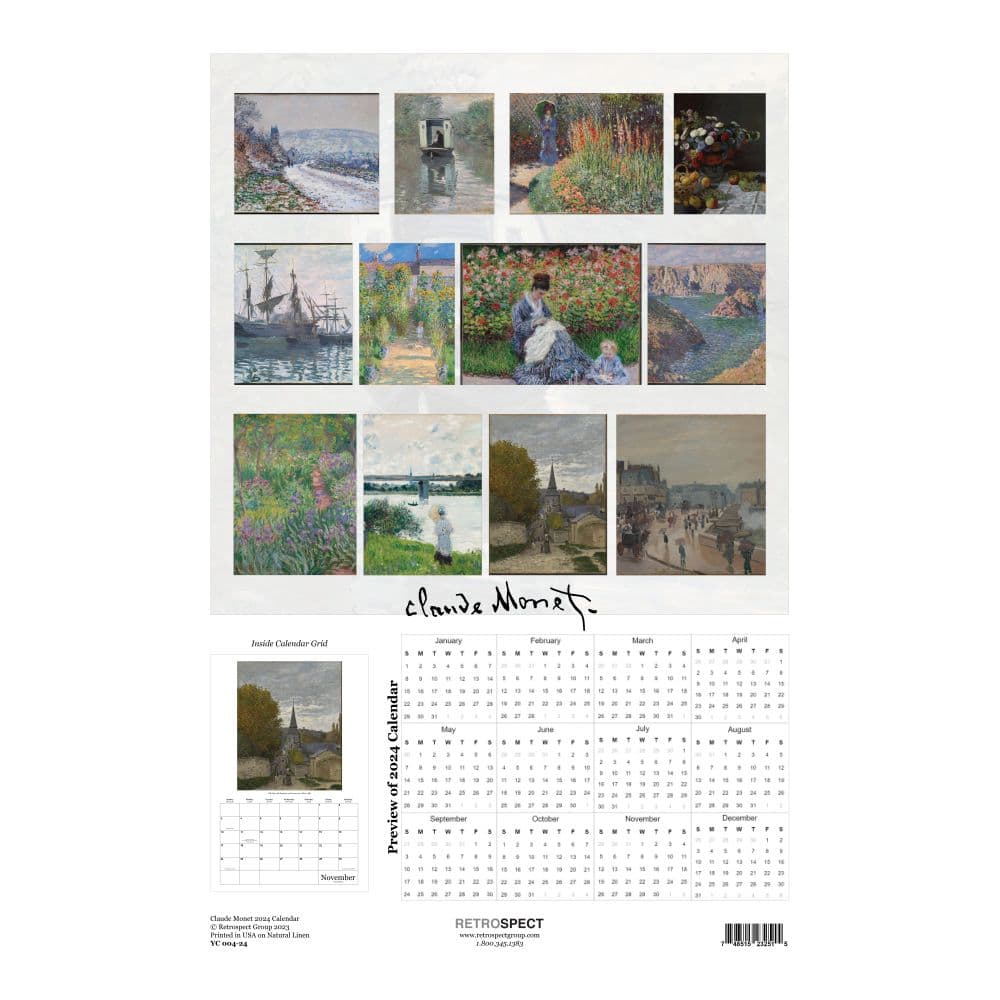Monet Poster 2024 Wall Calendar First Alternate Image width=&quot;1000&quot; height=&quot;1000&quot;