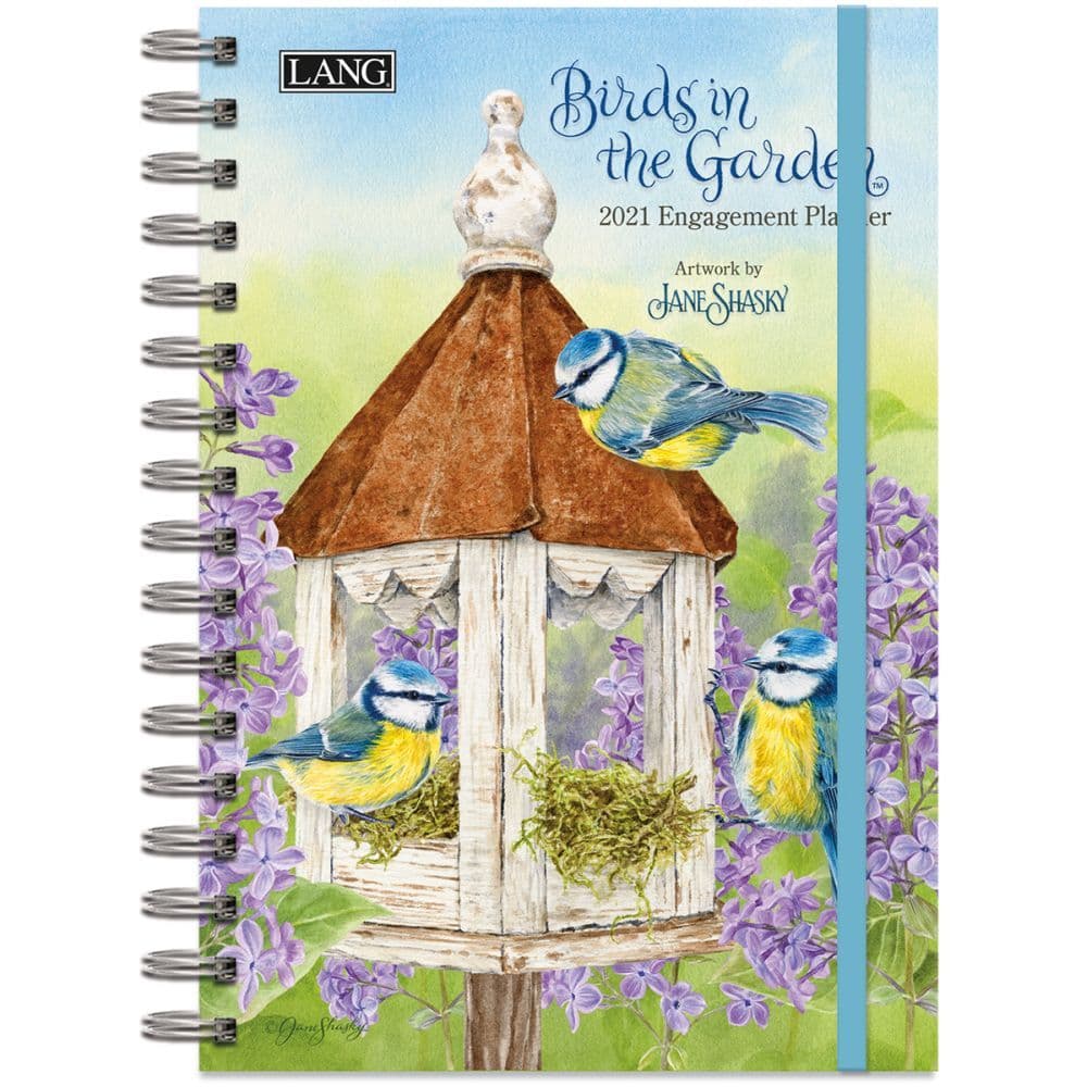 Birds in the Garden Spiral Engagement Planner by Jane Shasky