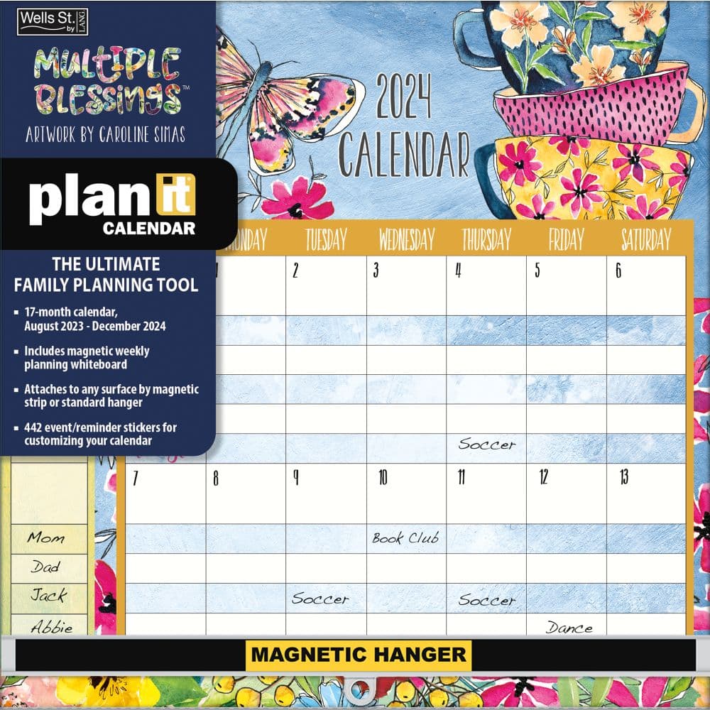 Multiple Blessings Plan It 2024 Wall Calendar Main Product Image width=&quot;1000&quot; height=&quot;1000&quot;