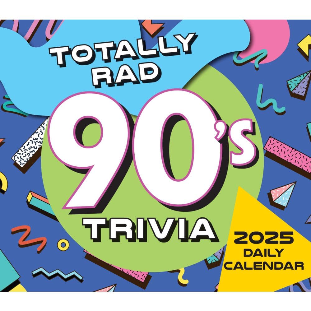 Totally Rad 90s Trivia 2025 Desk Calendar