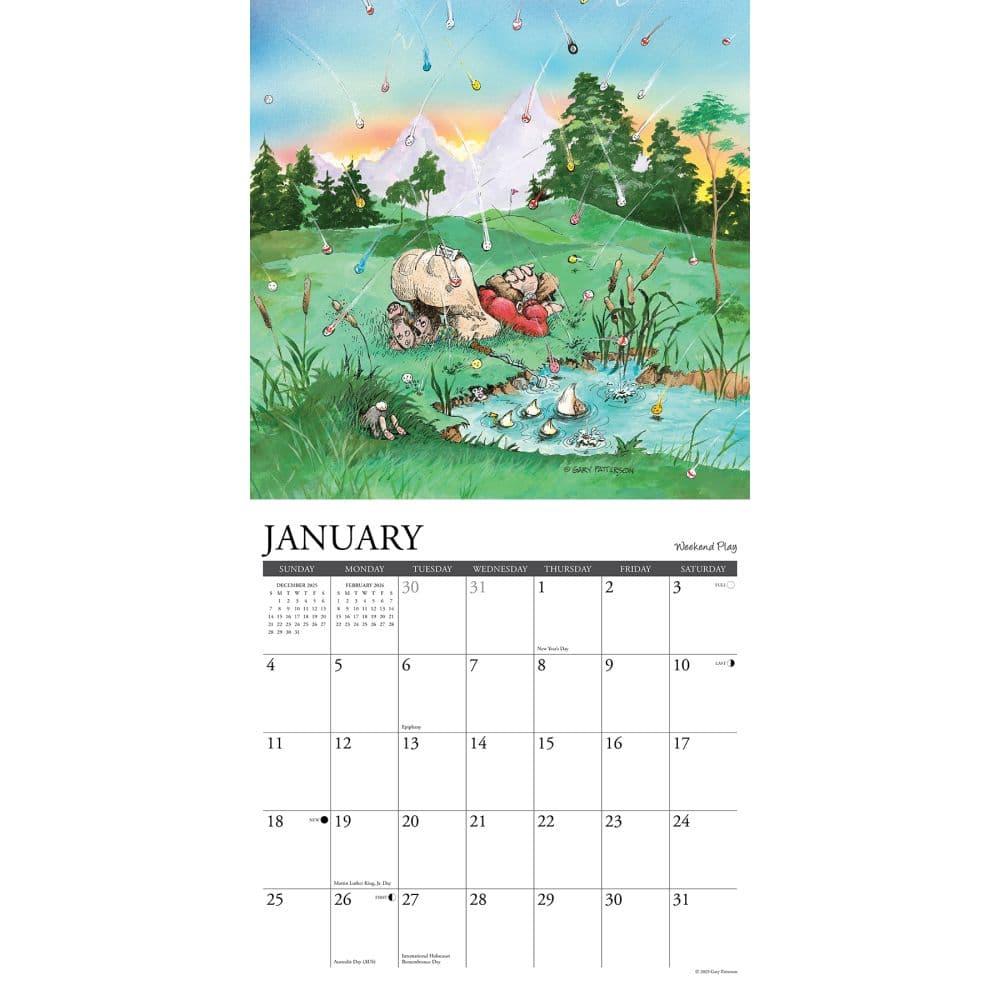 Golf Crazy by Gary Patterson 2026 Wall Calendar Second Alternate Image
