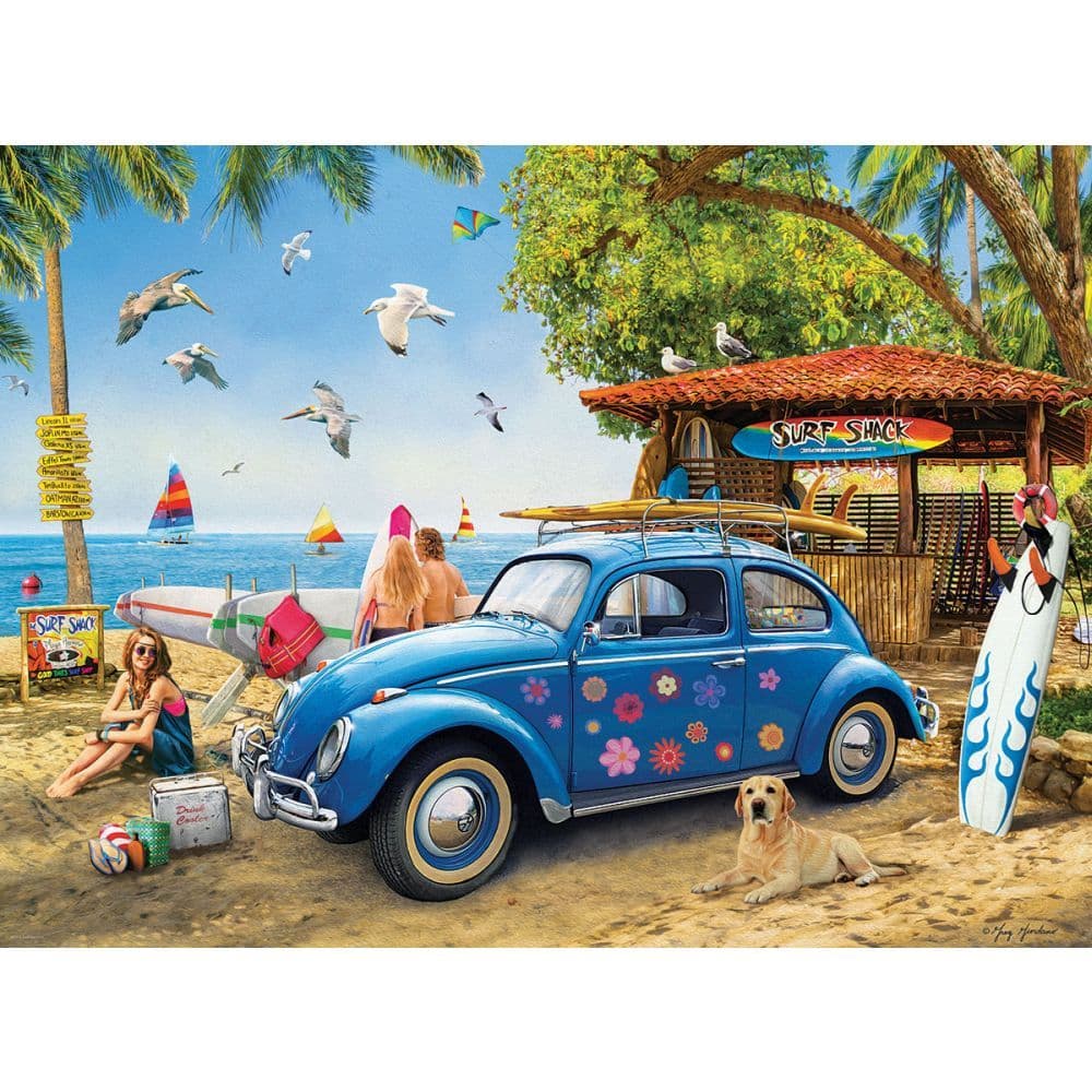 VW Beetle Surf Shack 1000 Piece First Alternate Image width=&quot;1000&quot; height=&quot;1000&quot;