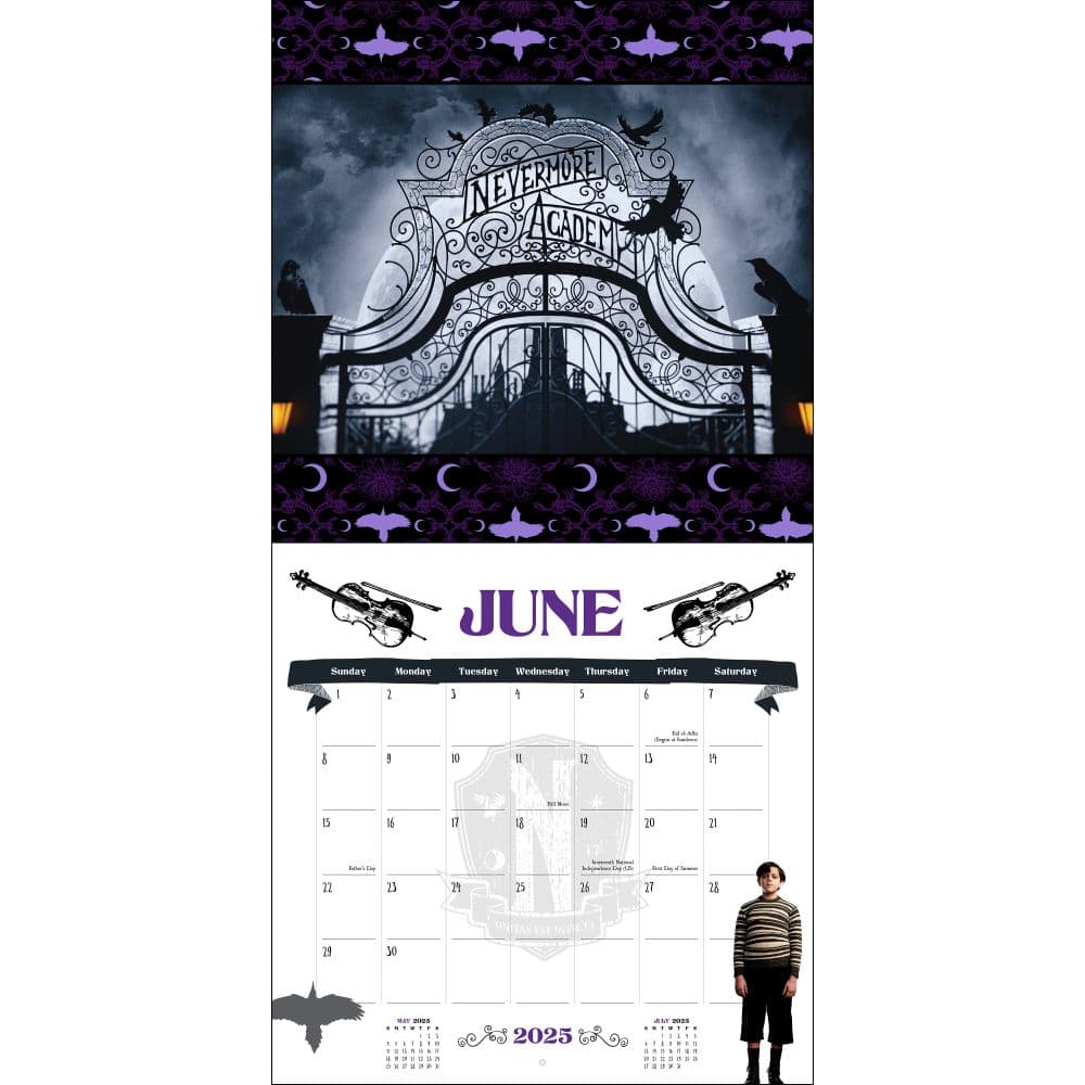 Wednesday 2025 Wall Calendar Fourth  Alternate Image