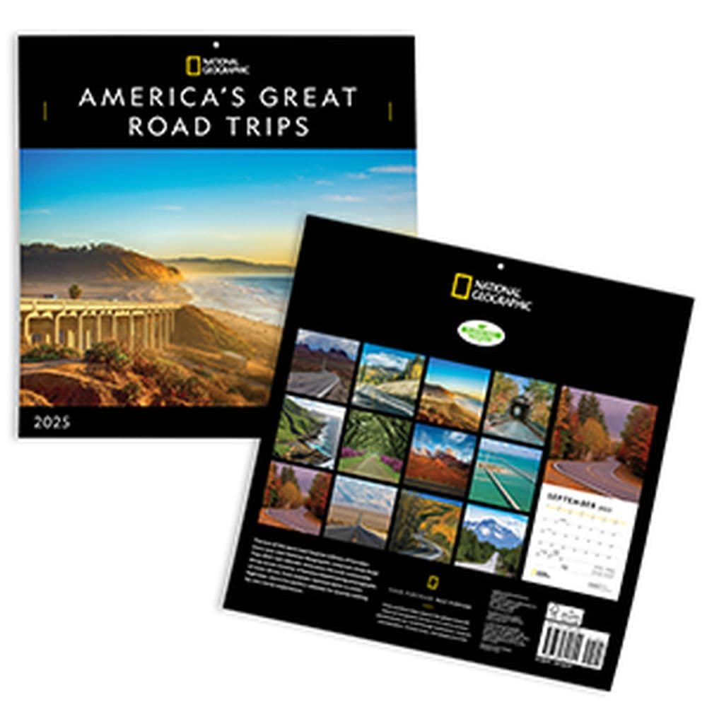 National Geographic American Roadtrips 2025 Wall Calendar Sixth Alternate Image