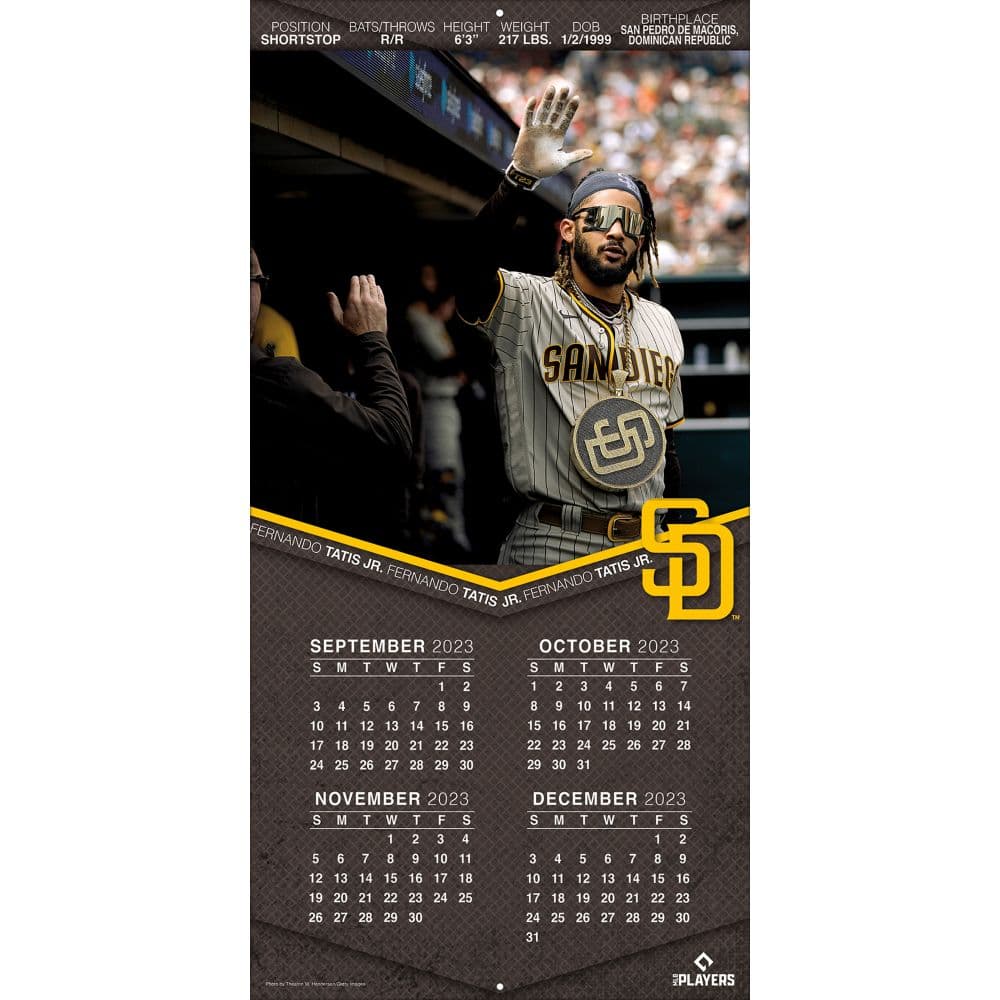 Fernando Tatis Jr 2024 Wall Calendar