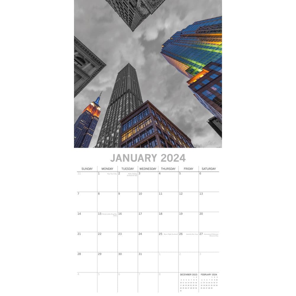 New York Limelight 2024 Wall Calendar