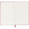 image Moleskine Scarlet Red Large Hard Cover 2027 Weekly Planner Fifth Alternate Image