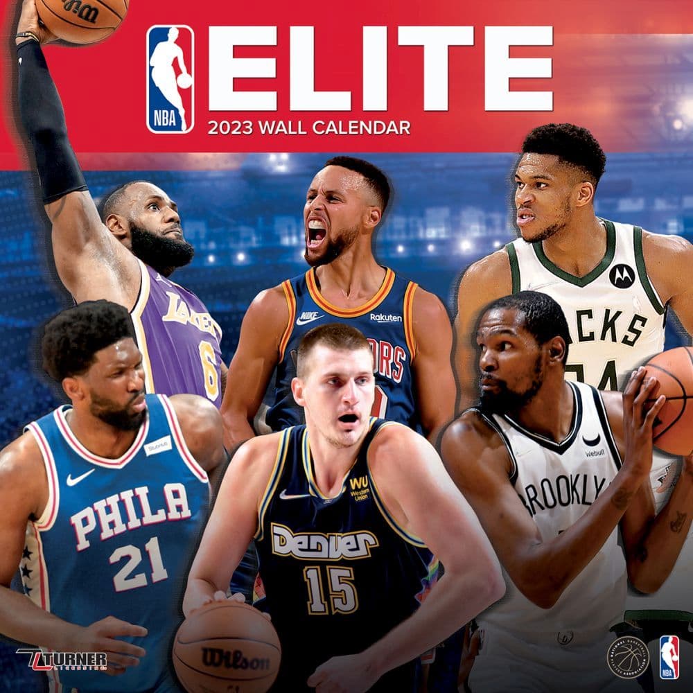 NBA Elite 2023 Wall Calendar