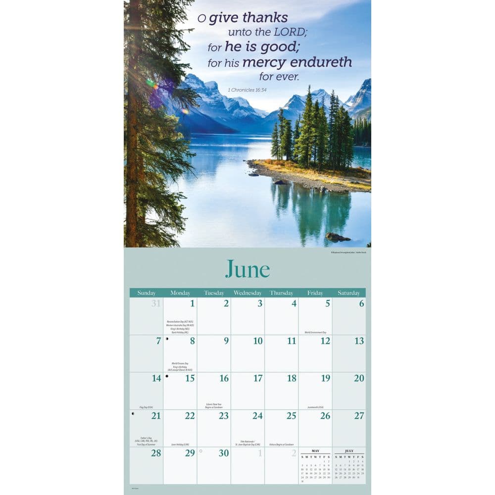 Bible Verses Special Value 2026 Wall Calendar Third Alternate Image