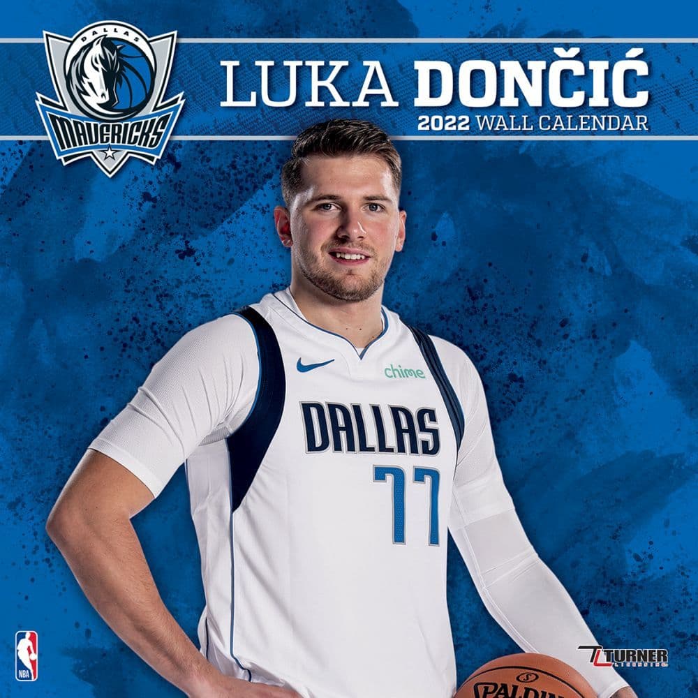 NBA Luka Doncic Mavericks 2022 Mini Wall Calendar