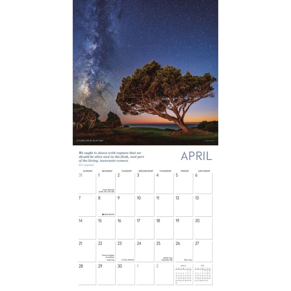 Celestial Skies 2024 Wall Calendar Alternate Image 2