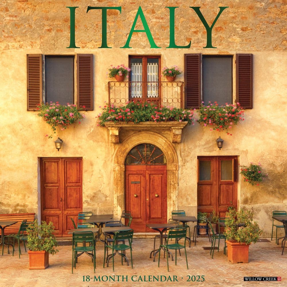 Italy 2025 Wall Calendar