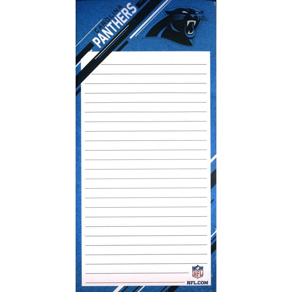 Carolina Panthers List Pad (1 Pack) - Calendars.com
