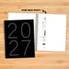 image Black 8.5 x 11 2027 Weekly Planner Fourth Alternate Image