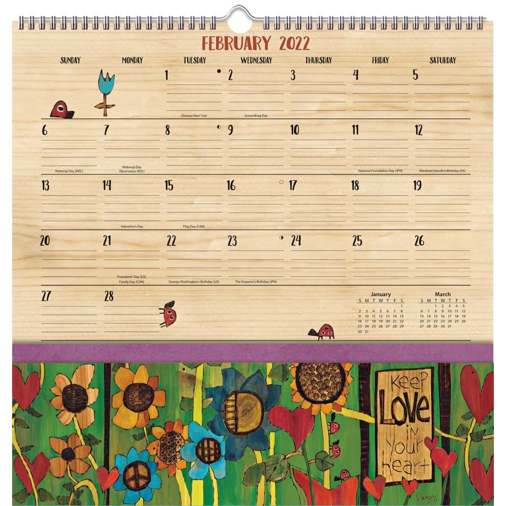 Peace Of Life 2022 Note Nook - Calendars.com