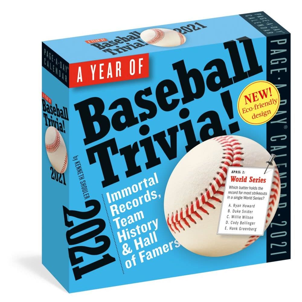 Baseball Trivia Desk Calendar