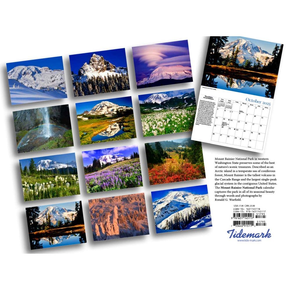 Mount Rainer 2025 Wall Calendar First Alternate Image width=&quot;1000&quot; height=&quot;1000&quot;