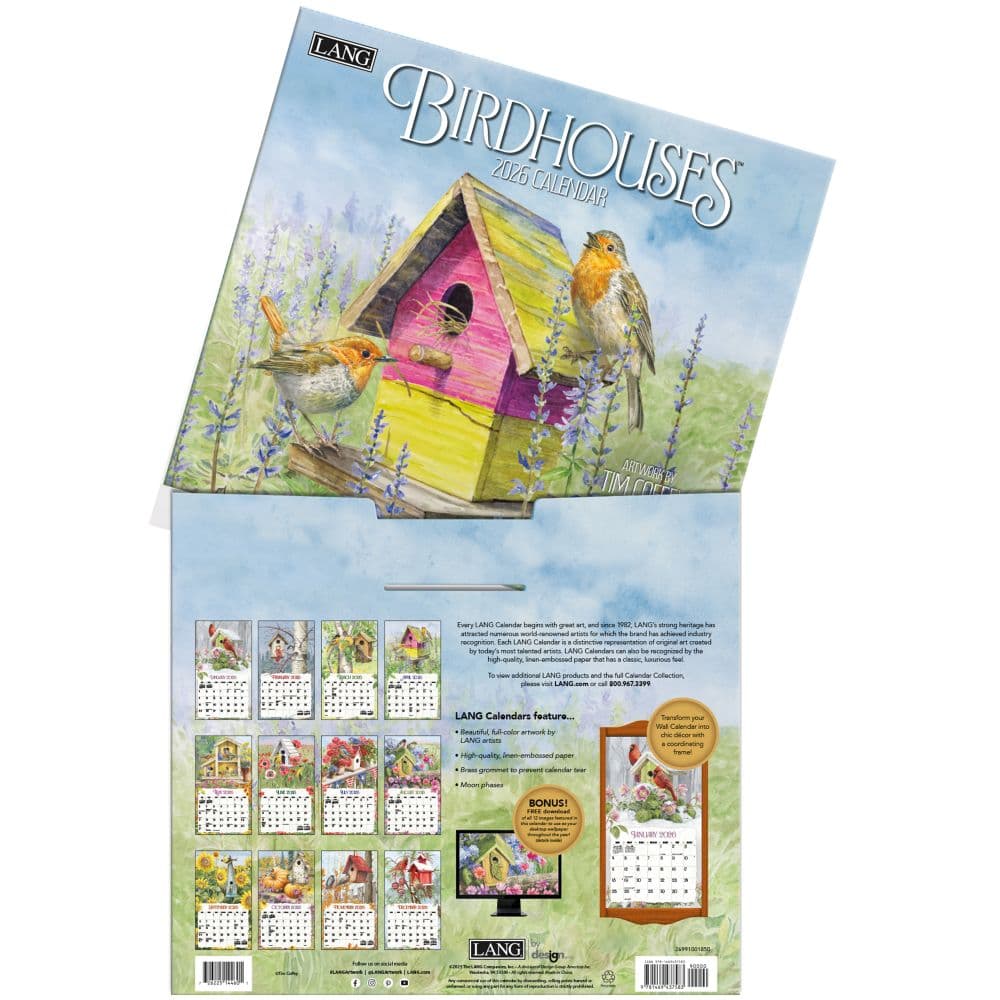 Birdhouses 2026 Wall Calendar by Tim Coffey_ALT3