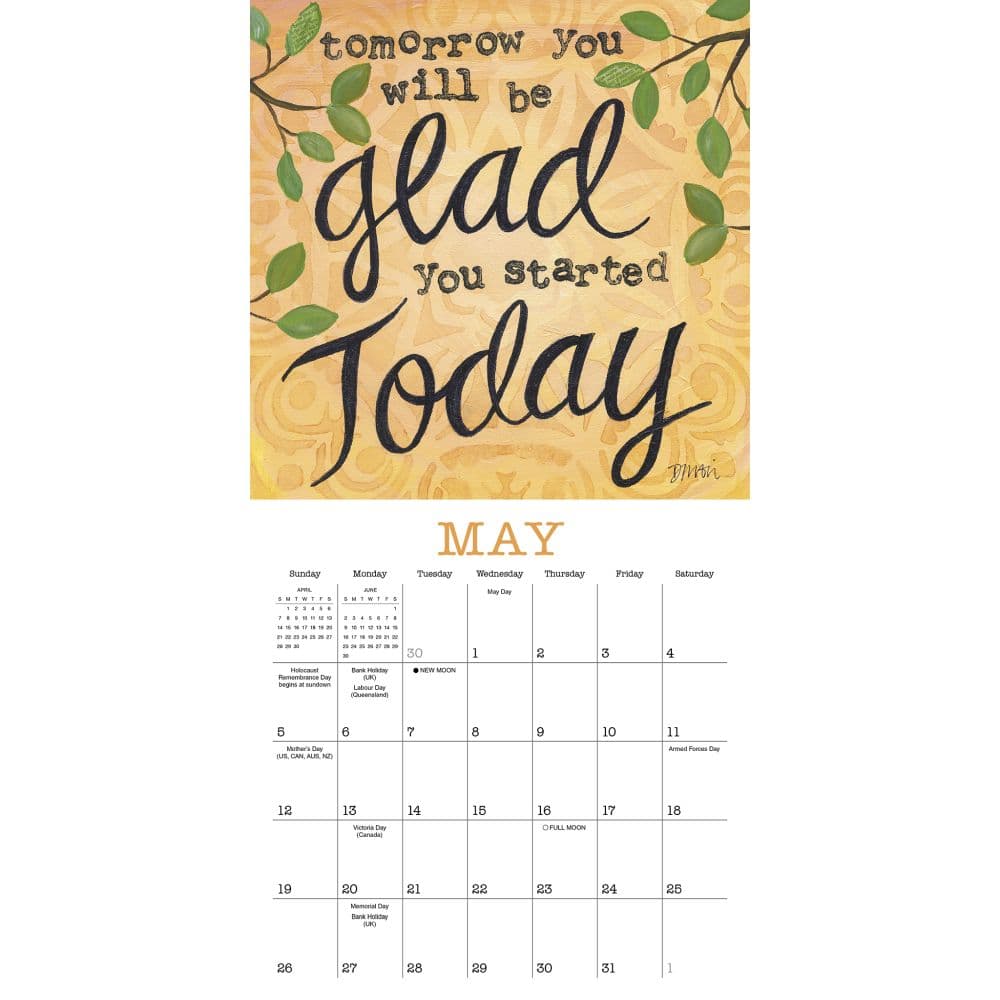 Year of Hope and Inspiration 2024 Mini Wall Calendar