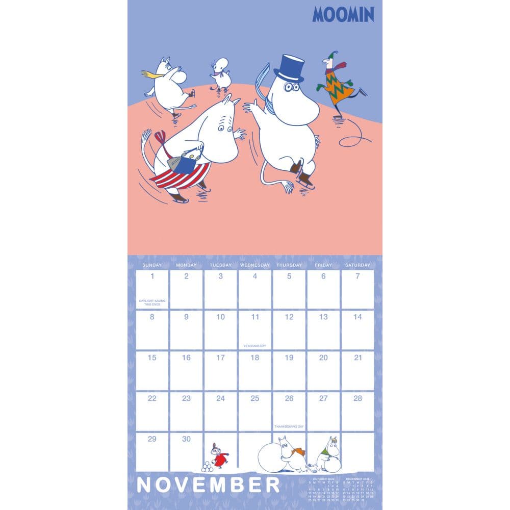 Moomin 2026 Wall Calendar Fourth Alternate Image