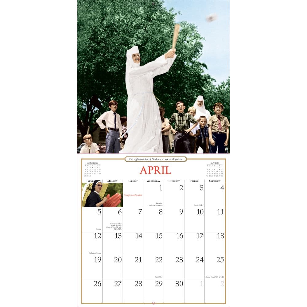 Nuns Having Fun 2026 Wall Calendar Third Alternate Image