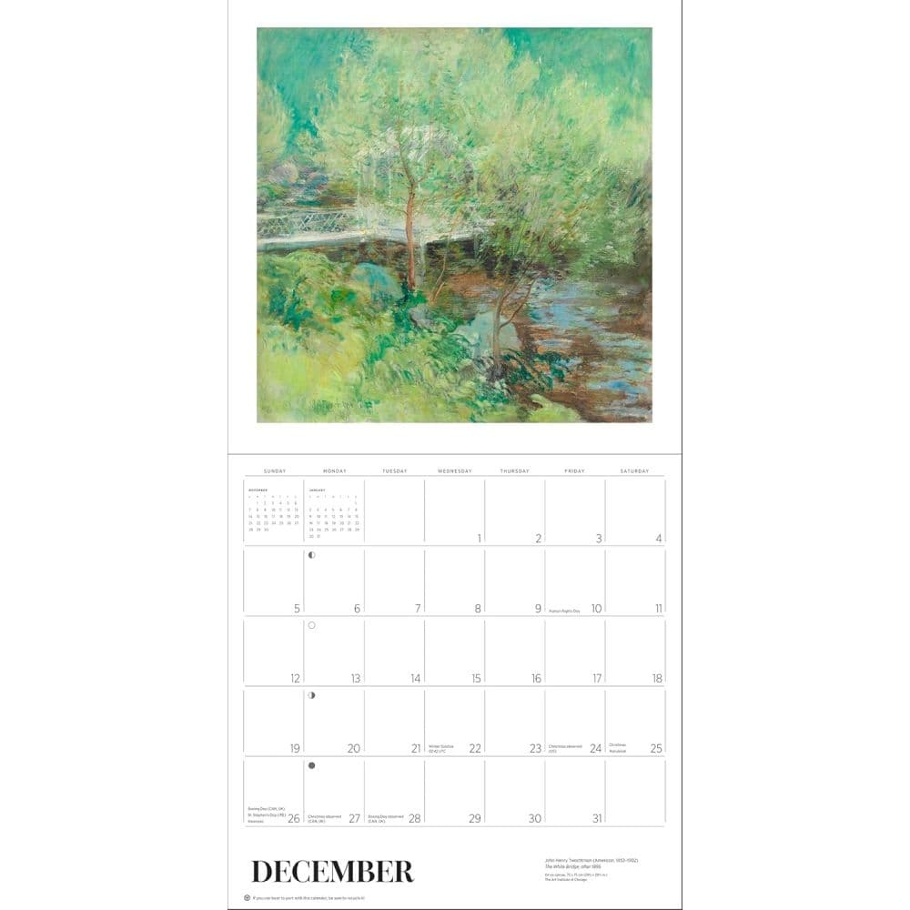 Gardens of the Impressionists 2027 Wall Calendar Sixth Alternate Image