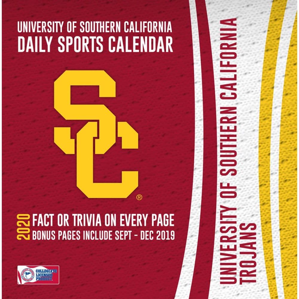 USC Trojans Desk Calendar