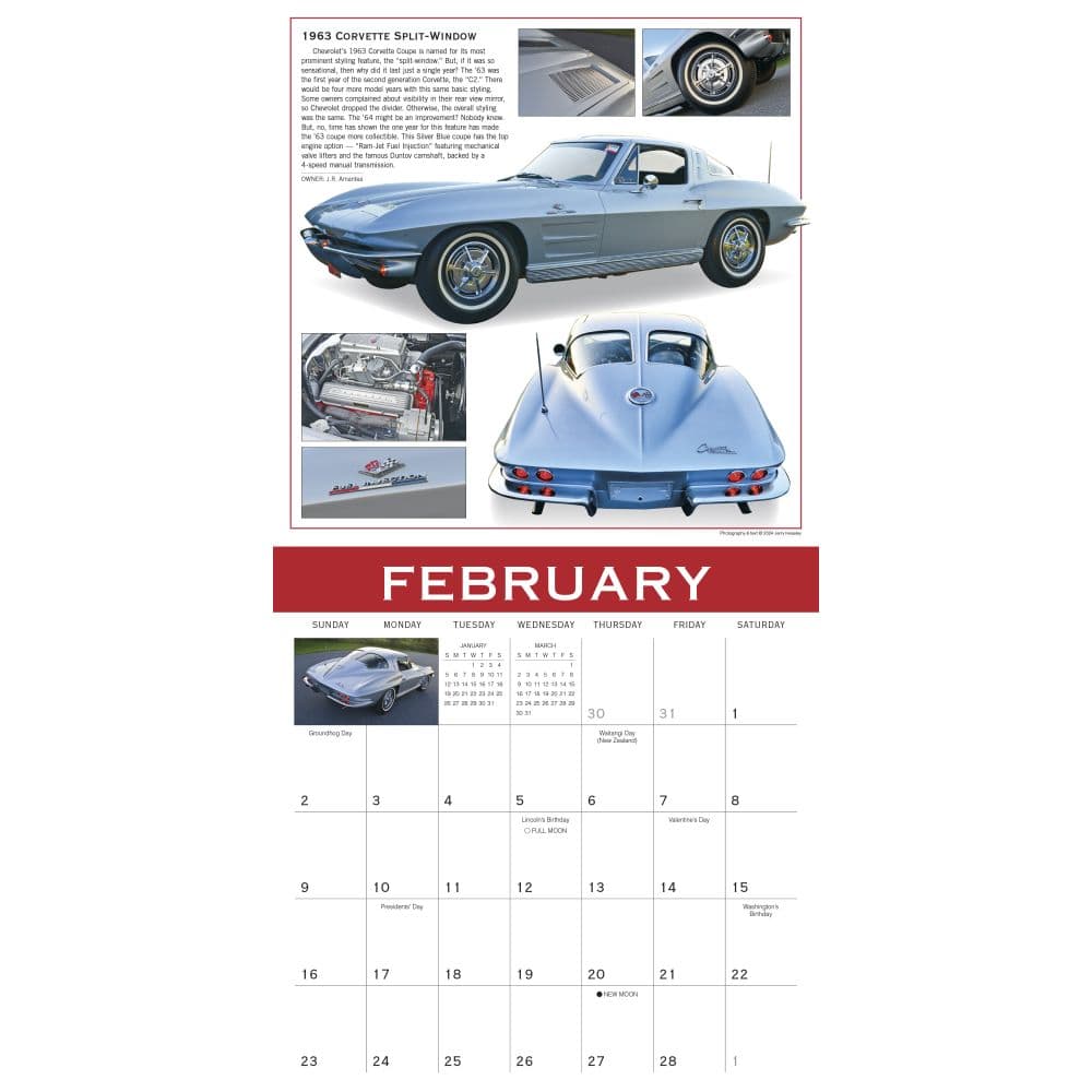 Classics Ultimate Automobiles 2025 Wall Calendar