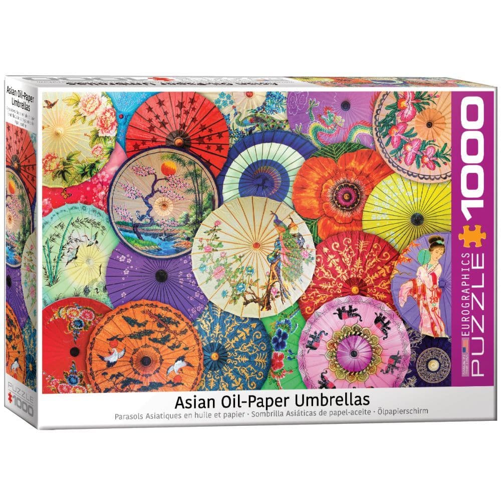 Asian Oil-Paper Umbrellas 1000 Piece Puzzle Main Image