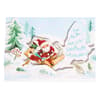 image Santa Sledding Christmas Card First Alternate Image width=&quot;1000&quot; height=&quot;1000&quot;