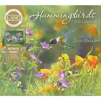 image Hummingbirds 2026 Wall Calendar with Bonus Print by Susan Bourdet