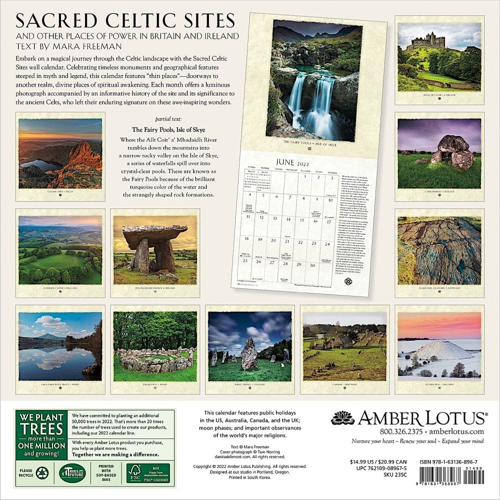 Sacred Celtic Sites 2023 Wall Calendar - Calendars.com