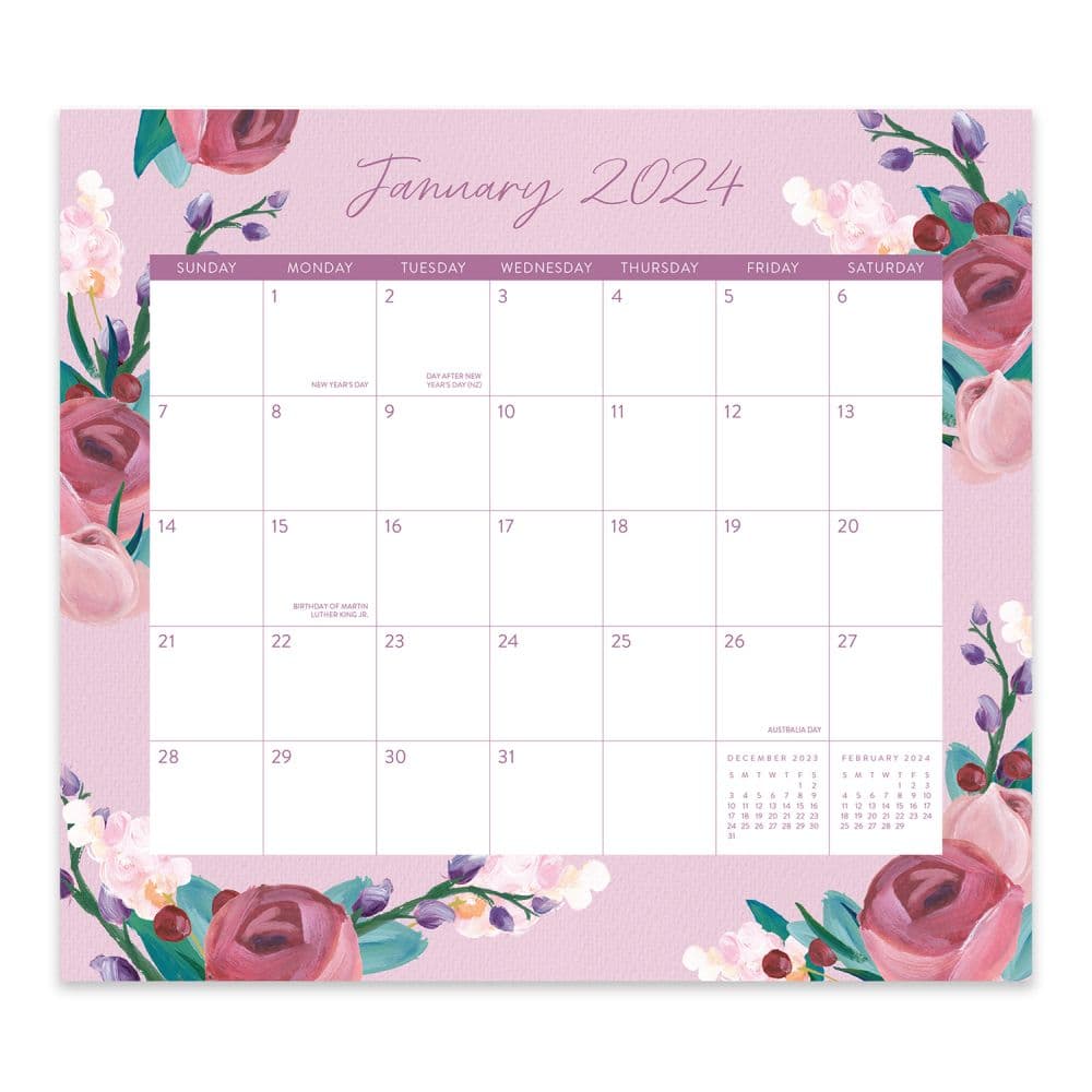 Bella Flora Lavender Magnetic Exclusive 2024 Wall Calendar Second Alternate Image width=&quot;1000&quot; height=&quot;1000&quot;