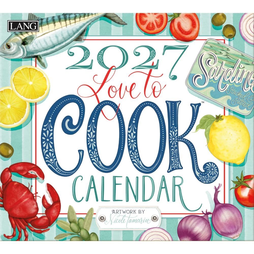 Love to Cook 2027 Wall Calendar by Nicole Tamarin Main Product Image