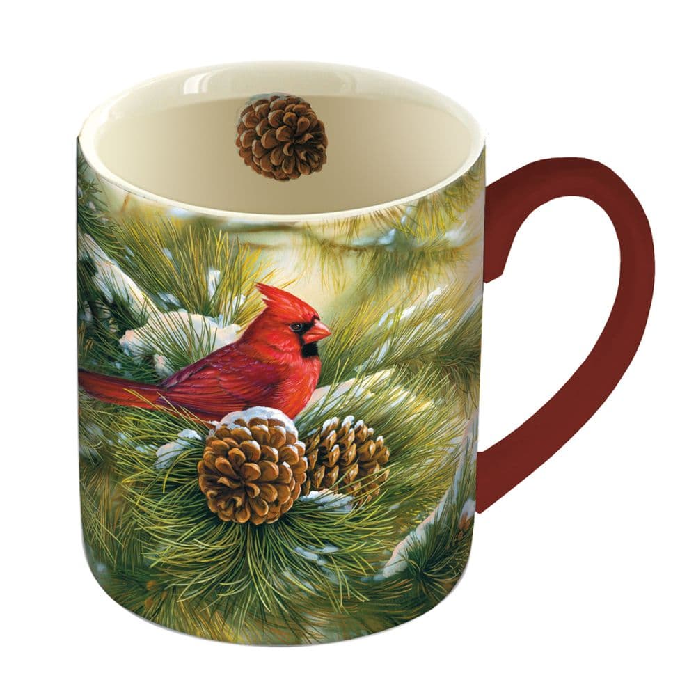 December Dawn Cardinal 14-oz. Mug w/ Decorative Box by Rosemary Millette First Alternate Image width=&quot;1000&quot; height=&quot;1000&quot;