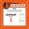 image MLB Baltimore Orioles 2026 Desk Calendar Second  Alternate Image