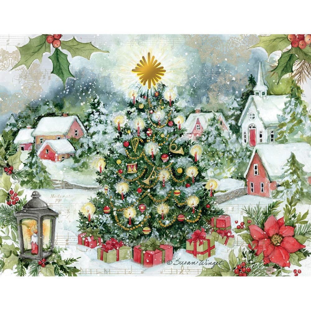 Christmas Tree Boxed Christmas Cards Alternate Image 1