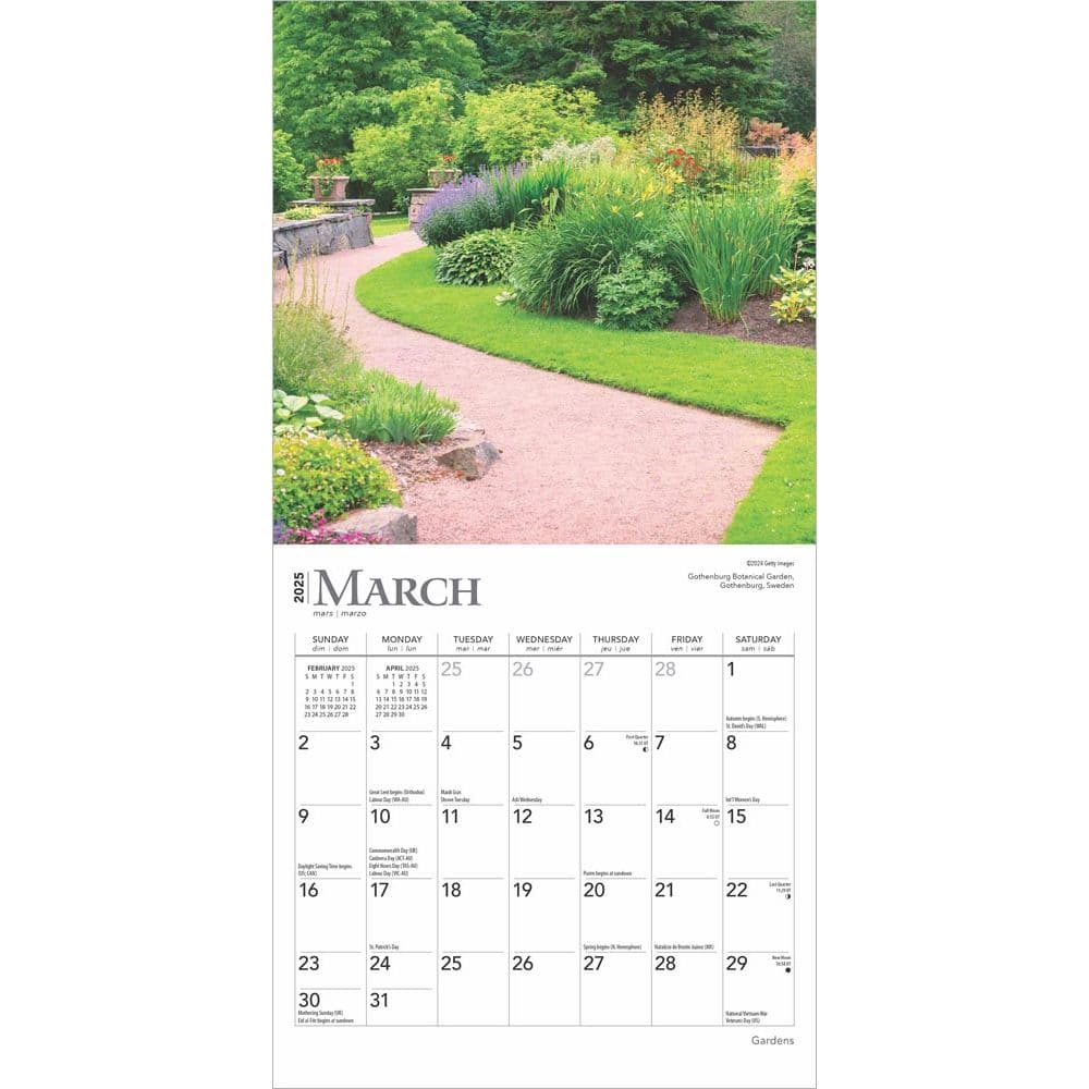 Gardens 2025 Mini Wall Calendar Second Alternate Image