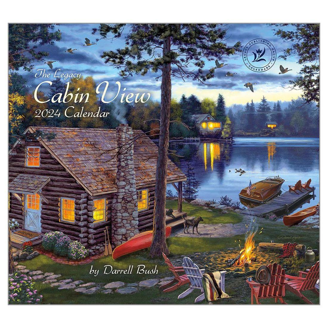 Cabin View Bush 2024 Wall Calendar