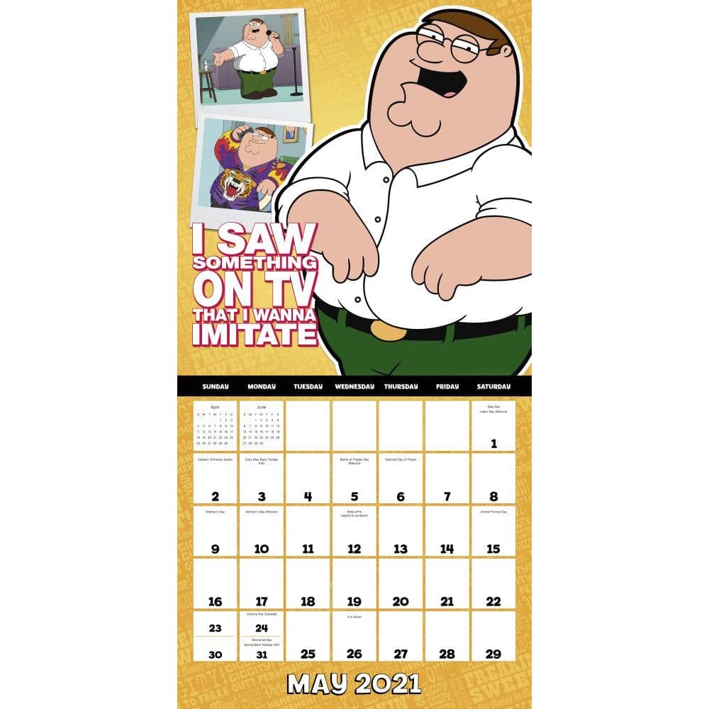 Family Guy Wall Calendar Calendars com