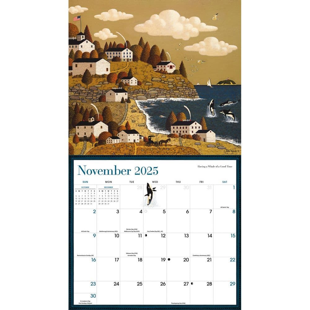 Wysocki Americana 2025 Wall Calendar - Malik Zra