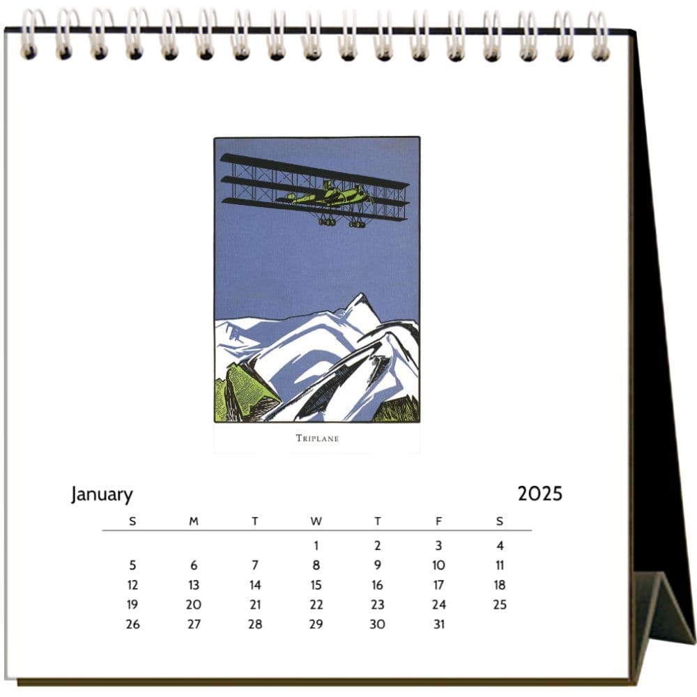 Aviation 2025 Easel Desk Calendar