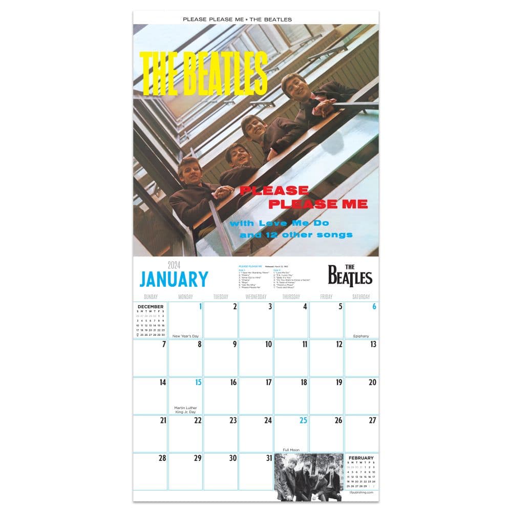 Beatles 2024 Mini Wall Calendar