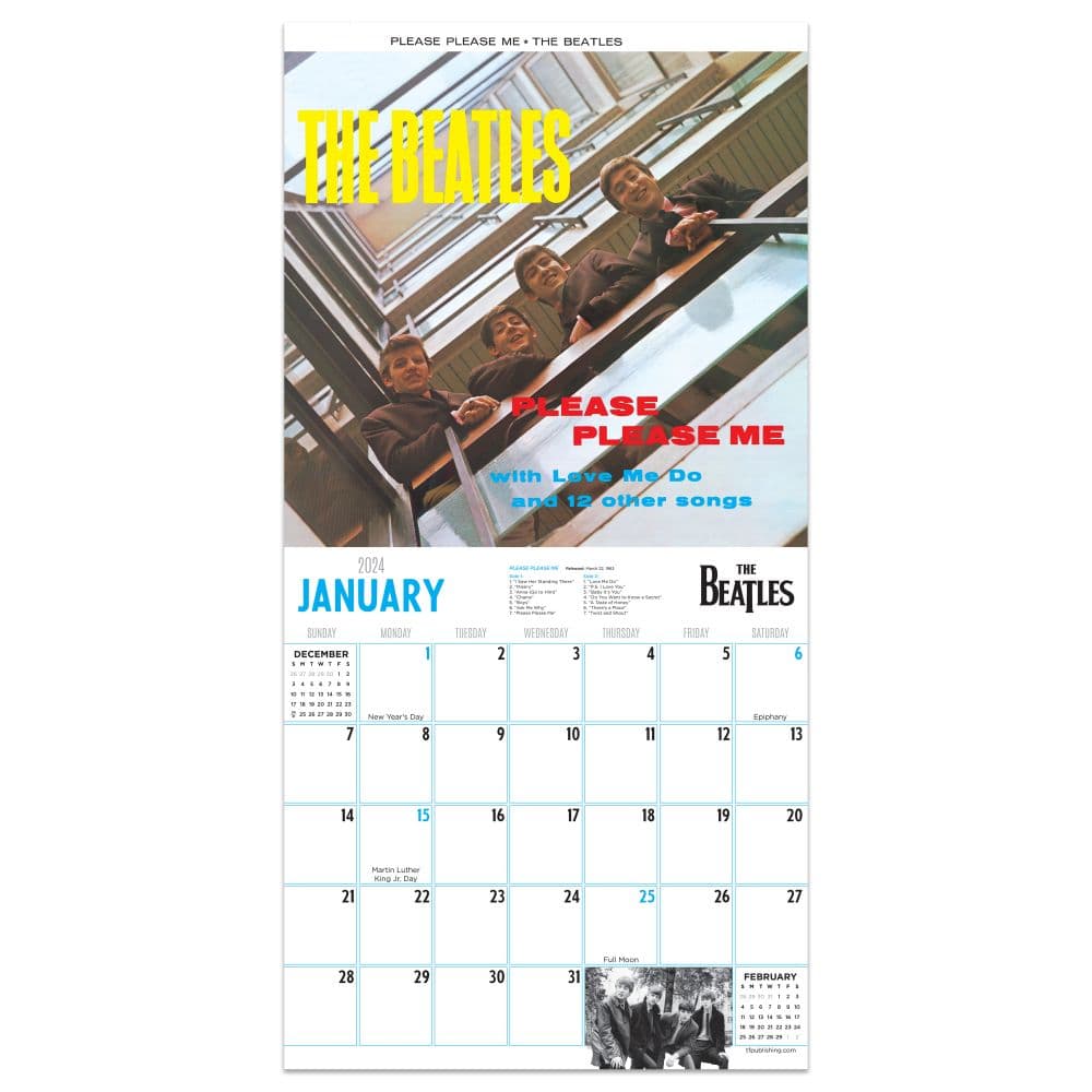 Beatles 2024 Mini Wall Calendar Second Alternate Image width=&quot;1000&quot; height=&quot;1000&quot;