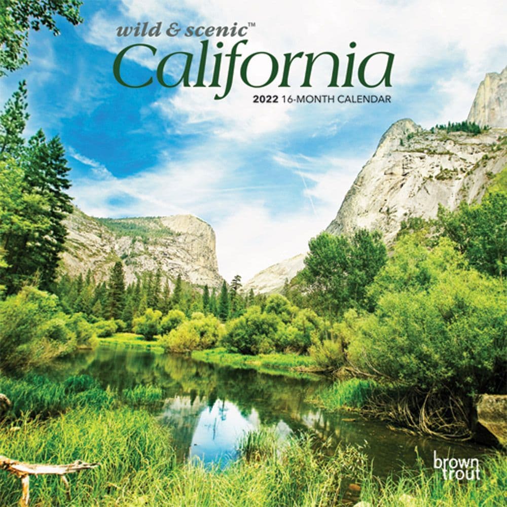 California Wild and Scenic 2022 Mini Wall Calendar
