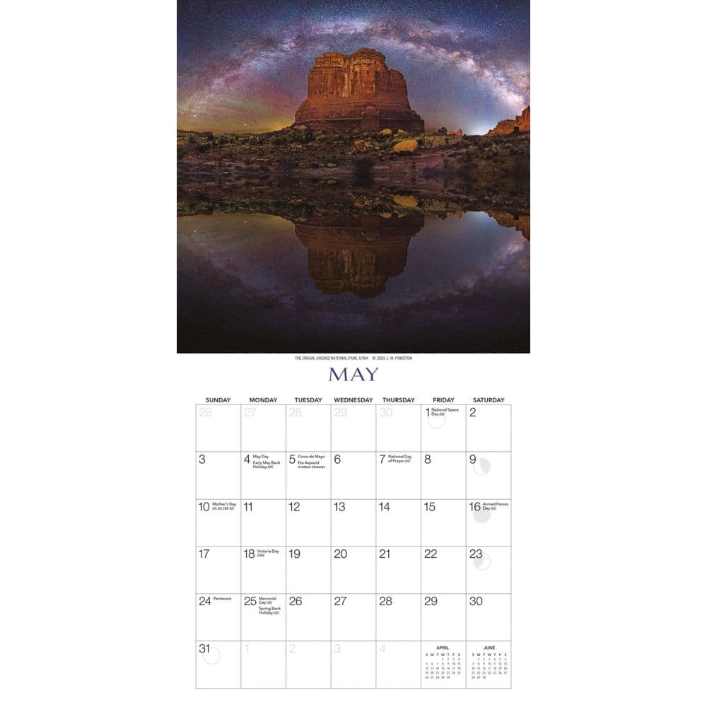 Galaxy of Stars 2026 Mini Wall Calendar Second Alternate Image