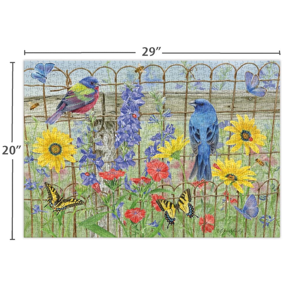 Wings and Wildflowers 1000 Piece Puzzle Second Alternate Image