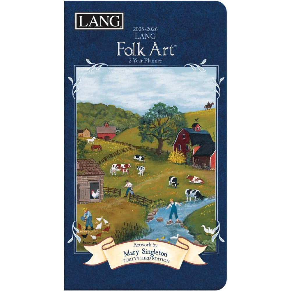 Lang Folk Art 2025 2 Year Pocket Planner by Mary Singleton_Main Image